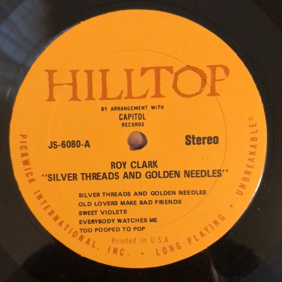 Roy Clark Silver Threads And Golden Needles Vinyl Lp '69 - Picture 4 of 7